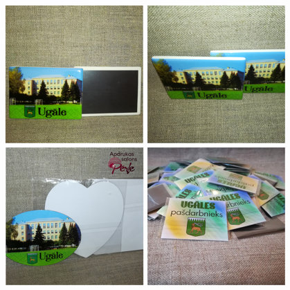 Magnēti ar pesonalizētu apdruku / dažādi materiāli, izmēri, cenas