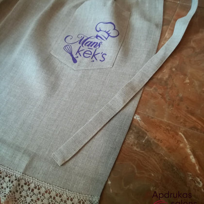 Lina priekšauts ar apdruku