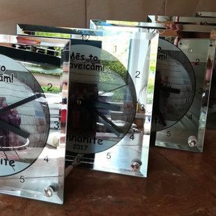 Personalizēts galda pulkstenis ar spoguli / 15 eur